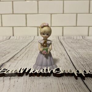 Vintage Enesco Growing Up Birthday Girls Porcelain Figurine - Blonde, 4